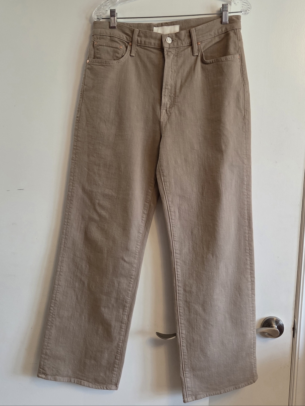 MOTHER The Dodger Flood Jeans Pants Dark Khaki Size 29 - Picture 2 of 12